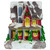 LED Lighted Snowy House Christmas Village Decoration - 5" - Red - IMAGE 1