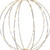 LED Lighted Hanging Ball Christmas Decoration - 8" - Warm White Lights