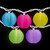 Paper Lantern Summer Patio Light Set - Multi-Color - 8.5' White Wire - 10ct - IMAGE 3