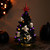 LED Lighted Skull and Ghost Halloween Tree - 12" - IMAGE 1