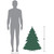 3' Pre-Lit Medium Black Noble Spruce Artificial Halloween Tree, Orange Lights - IMAGE 6