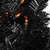 Pre-Lit Noble Spruce Artificial Halloween Wreath - 24" - Black - Orange Lights - IMAGE 6