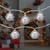 LED Christmas Bells Fairy Lights - 5.5' - Clear Wire - Silver - 10ct - IMAGE 1