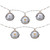 LED Christmas Bells Fairy Lights - 5.5' - Clear Wire - Silver - 10ct - IMAGE 2