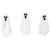 6-Piece Ghost Family Halloween Porch Display Decoration Set