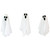 Lighted Ghost Family Halloween Decorations - 6-Piece