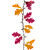 35-Count Fall Harvest Leaves Mini Light Garland Set, 8.75ft Brown Wire - IMAGE 3