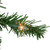 Small Pre-Lit Deluxe Dorchester Pine Artificial Christmas Wreath - 12" - Clear Lights - IMAGE 3