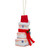 Santa Hat on USPS "Priority Mail" Packages Christmas Ornament - 4.5" - White and Red - IMAGE 4