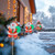 Lighted Holographic Santa Claus Outdoor Christmas Pathway Markers - 25" - Set of 3 - IMAGE 1