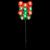Lighted Holographic Gift Box Outdoor Christmas Pathway Markers - 24.5" - Set of 3