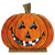 13" LED Lighted Jack-O-Lantern Wooden Halloween Decoration - IMAGE 1