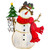 18" Snowman with 'Snow' Sign Wooden Christmas Decoration - IMAGE 1