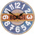 12" Battery Operated "Beach" Round Wall Clock - IMAGE 1