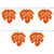 LED Maple Leaves Fall Harvest Lights - Warm White - 4.75' Clear Wire - 10ct - IMAGE 2