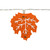 LED Maple Leaves Fall Harvest Lights - Warm White - 6.5" Spacing - Clear Wire - 10ct