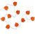 LED Maple Leaves Fall Harvest Lights - Warm White - 6.5" Spacing - Clear Wire - 10ct