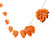 LED Maple Leaves Fall Harvest Lights - Warm White - 6.5" Spacing - Clear Wire - 10ct