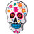 15" Lighted Sugar Skull Day of the Dead Window Silhouette Decor - IMAGE 4