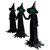 4' Lighted Faceless Witch Trio Outdoor Halloween Stakes - IMAGE 3