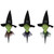 LED Lighted Smirking Witch Halloween Outdoor Pathway Markers - 17" - Set of 3 - IMAGE 2