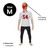 Boys Missing Scalp "54" Halloween Costume - Medium - IMAGE 4