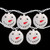 Snowman Paper Lantern Christmas Lights - Clear - 8.5' White Wire - 10ct - IMAGE 3