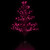Pre-lit LED Cascade Outdoor Halloween Twig Tree - 4' Black Wire - Purple Lights - IMAGE 4