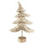 18" Layered Bronze Tree with Wood Base Christmas Decoration - IMAGE 1
