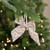 5.5" Pink Floral Single Loop Christmas Bow Decoration - IMAGE 2