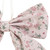 5.5" Pink Floral Single Loop Christmas Bow Decoration - IMAGE 3