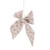 5.5" Pink Floral Single Loop Christmas Bow Decoration - IMAGE 4