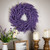 Purple Lavender Artificial Floral Spring Wreath, 15-Inch, Unlit - IMAGE 2