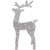 39.5" LED Lighted Silver Glitter Reindeer Outdoor Christmas Decoration - IMAGE 1