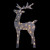 39.5" LED Lighted Silver Glitter Reindeer Outdoor Christmas Decoration - IMAGE 3