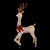 60" LED Lighted Glitter Reindeer with Red Bow Outdoor Christmas Decoration - IMAGE 3