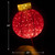 LED Lighted Twinkling Tinsel Ball Ornament Outdoor Commercial Christmas Decoration - 36" - Red - IMAGE 5