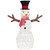 LED Lighted Snowman with Top Hat and Red Scarf Outdoor Christmas Decoration - 43" - IMAGE 2