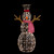 48" LED Lighted Snowman with Top Hat and Red Scarf Outdoor Christmas Decoration - IMAGE 3