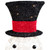LED Lighted Snowman with Top Hat and Red Scarf Outdoor Christmas Decoration - 43"