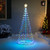 LED Lighted Color Changing Multiple Function Outdoor Christmas Cone Tree - 6' - IMAGE 3