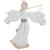 36" LED Lighted Lace Angel with Flute Outdoor Christmas Decoration - IMAGE 6