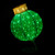 LED Lighted Twinkling Commercial Outdoor Tinsel Onion Christmas Ornament - 36" - Green
