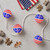 American Flag Paper Lantern Patriotic Patio Lights - 8.75' - White Wire - 10ct - IMAGE 4