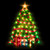 22.5" Lighted Christmas Tree with Presents Window Silhouette - IMAGE 1