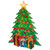 22.5" Lighted Christmas Tree with Presents Window Silhouette - IMAGE 5