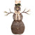 LED Lighted Rustic Rattan Snowman Outdoor Christmas Decoration - 48" - Warm White - IMAGE 2