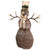 LED Lighted Rustic Rattan Snowman Outdoor Christmas Decoration - 48" - Warm White - IMAGE 5