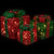 LED Lighted Glitter Threaded Gift Boxes Outdoor Christmas Decoration - Set of 3 - IMAGE 3