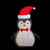 28" LED Lighted Tinsel Penguin in Santa Hat Outdoor Christmas Decoration - IMAGE 3